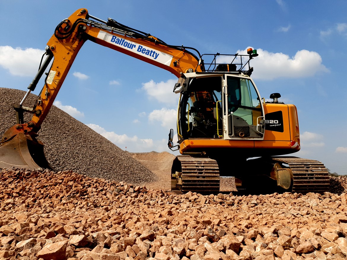 Alternative fuels trial boosts HS2 drive to cut carbon: Liebherr R920 compact excavator