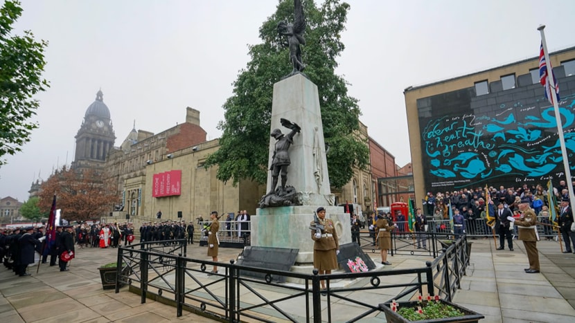 Honouring the fallen: Lord Mayor to lead Leeds in the act of remembrance: Remembrance Sunday 2023 cropped