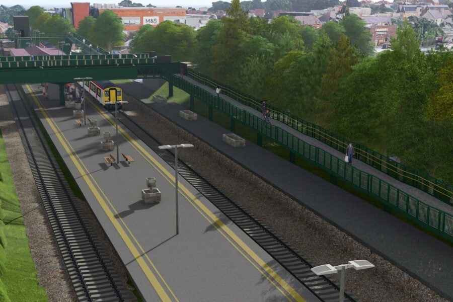 Prestatyn footbridge artists impression 3