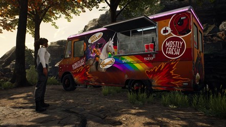 Marvel's Midnight Suns - Screenshot - Deadpool's Food Truck
