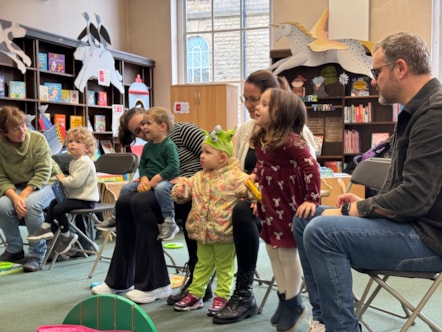 Families enjoy story time sesions at Burnley Library