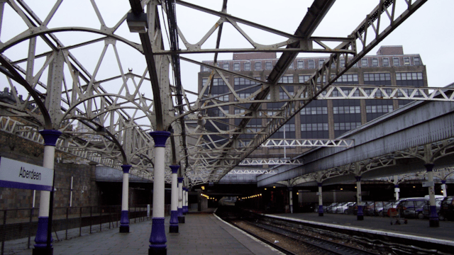 This weekend: £3.8 track upgrade begins at Aberdeen Station: Aberdeen Station-2