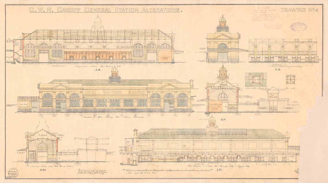 Cardiff Central - original drawing 3