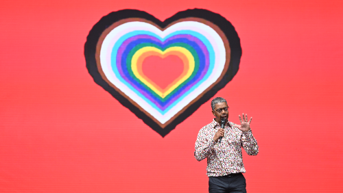 First Minister Vaughan Gething at Pride Cymru 2024 - Credit Matthew Horwood