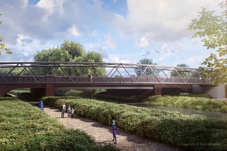 A33 BRT cycle & pedestrian bridge 2 | Reading Borough Council News