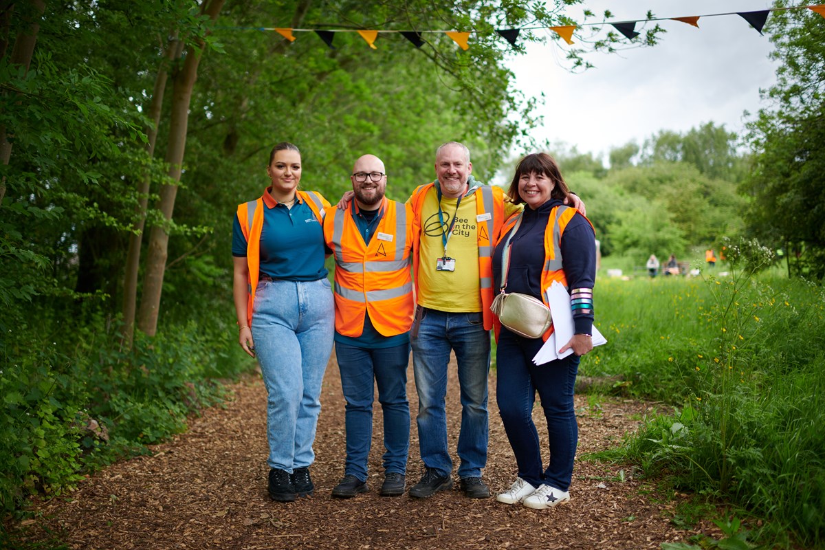 Avanti West Coast Community and Sustainability Champions L - R: Amelia Bateman; Jordan Pitt, Geoff Baker, Lisa Magee