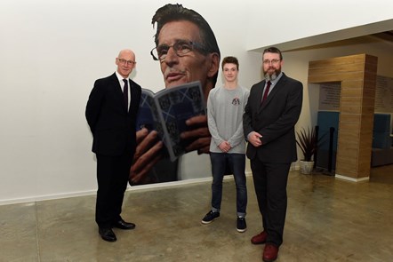 John Swinney with Liam and Andrew McIlvanney