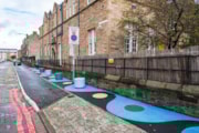 Dalry Primary School Zone 9: Street art on Springwell Place outside Dalry Primary School