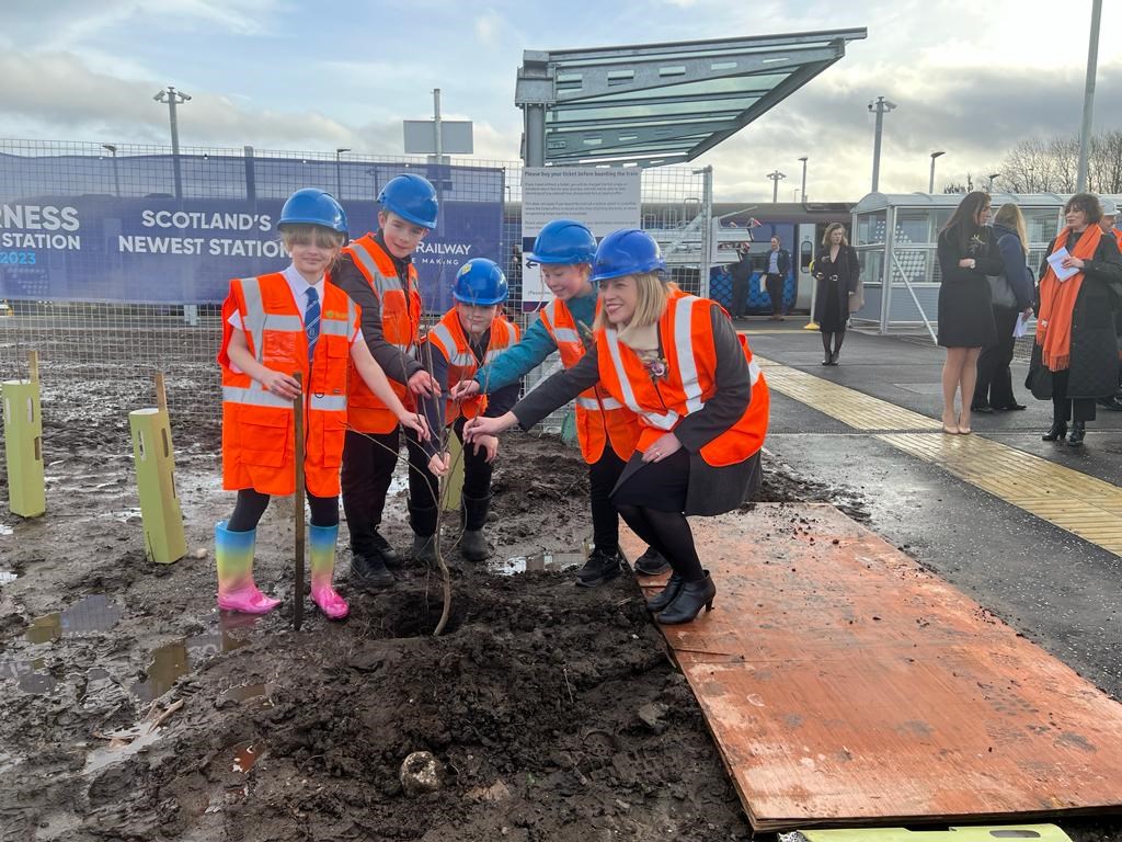 Inverness airport station opening February 2, 2023