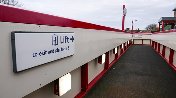 TfL Image - Lift, sign and bridge
