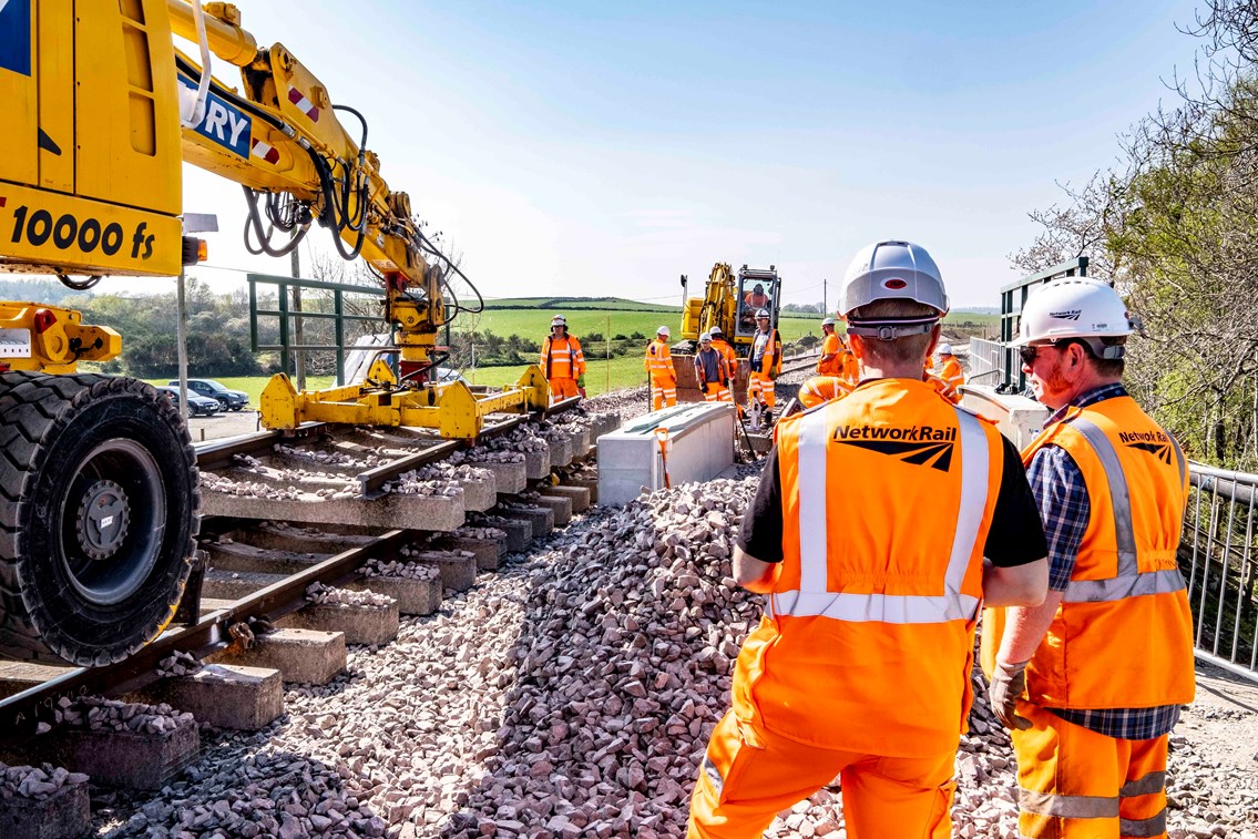 Easter upgrades delivered on-time for Scotland’s railway: Dalwearie, Easter 2019 2