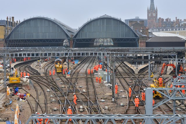 Passengers benefit from a more practical track layout at London King’s Cross - Network Rail reaches final stage of major upgrade: JSM 3691