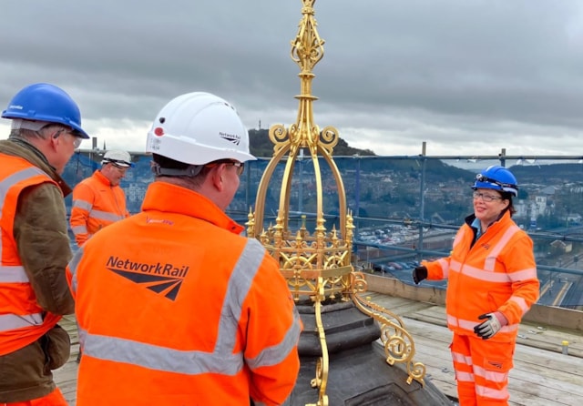 Network Rail scheme project manager Ann Shannon leads clocktower visit: Network Rail scheme project manager Ann Shannon leads clocktower visit