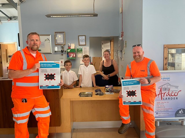 Scotland's Railway raises level crossing awareness in North Ayrshire: South West PR - Ardeer community centre