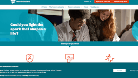Website - TeachInScotland.scot - Teaching Makes People - Teacher Recruitment
