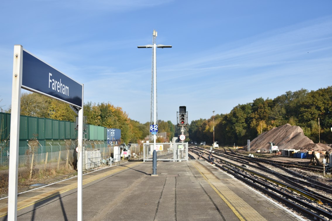 Network Rail has completed nine days of upgrade works at Fareham in which nine sets of points were replaced [4]