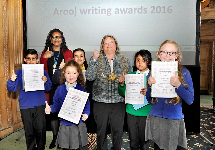 Pupils awarded for creative writing talents: winnersgroup.jpg