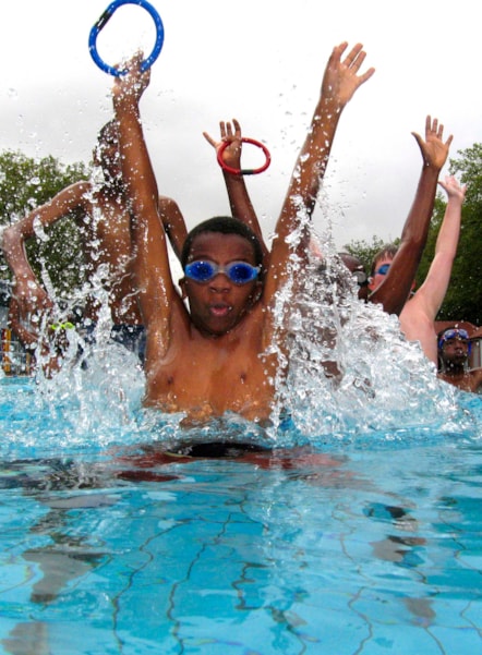 swimming at London Fields