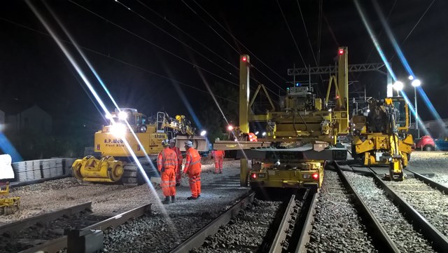 London Euston re-opens after first of three weekend upgrades is completed on time: North Wembley junction replacement - starting installation