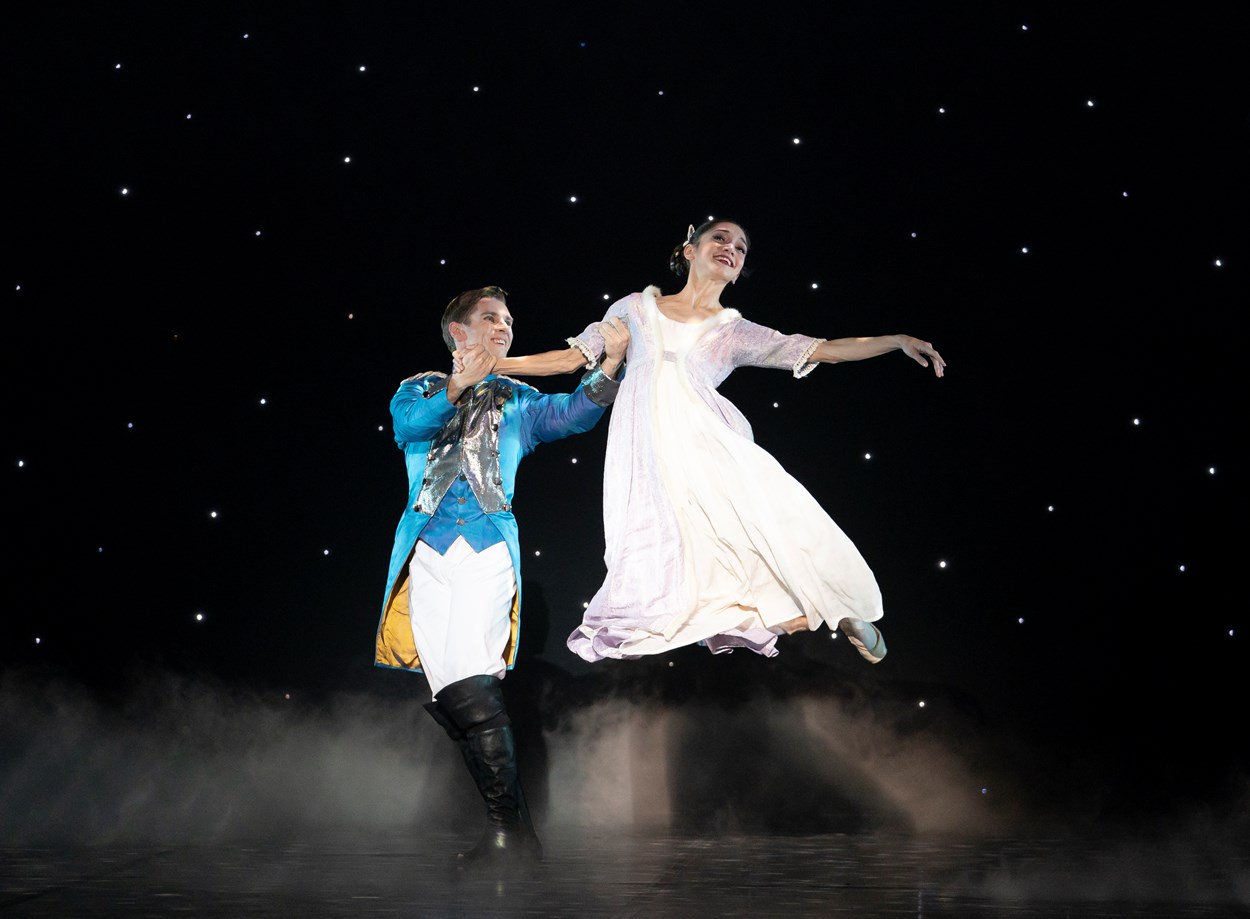 Ashley Dixon as the Nutcracker Prince and Rachael Gillespie as Clara in The Nutcracker. Photo Emma Kauldhar (1)