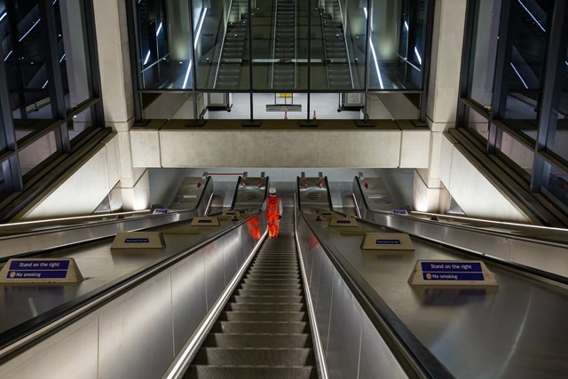 TfL Image - Escalator at Nine Elms station