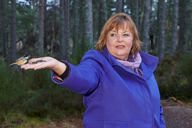 Cabinet Secretary Fiona Hyslop at Loch Garten Reserve