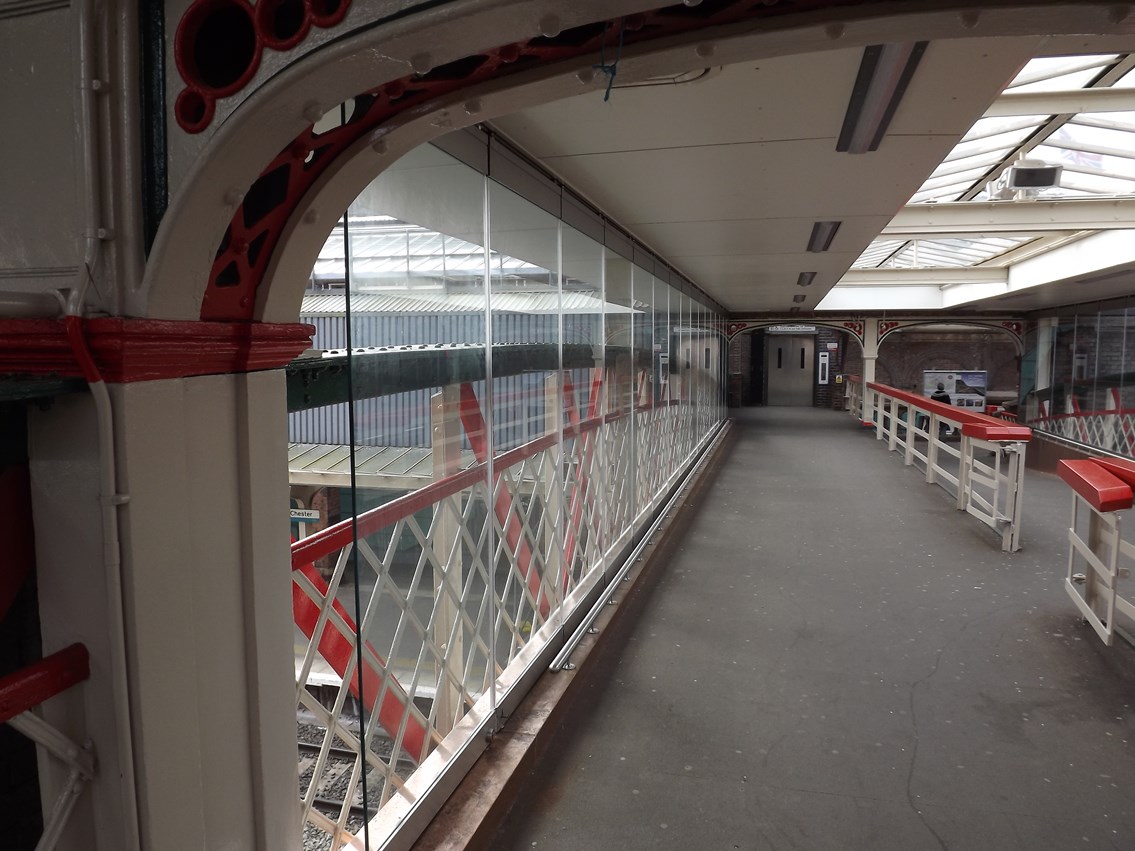 Chester Station Footbridge restored: Chester Station Footbridge restored