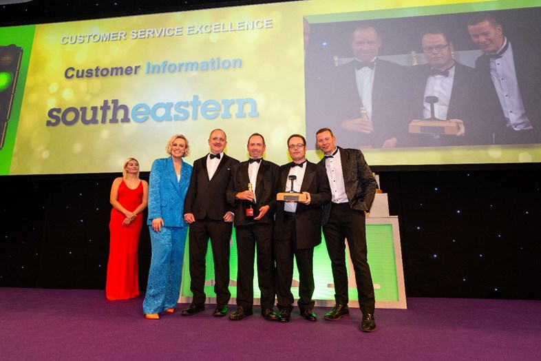 Excellence in customer information at Southeastern recognised at the National Rail Awards: NRA Customer Excellence Award - Southeastern
