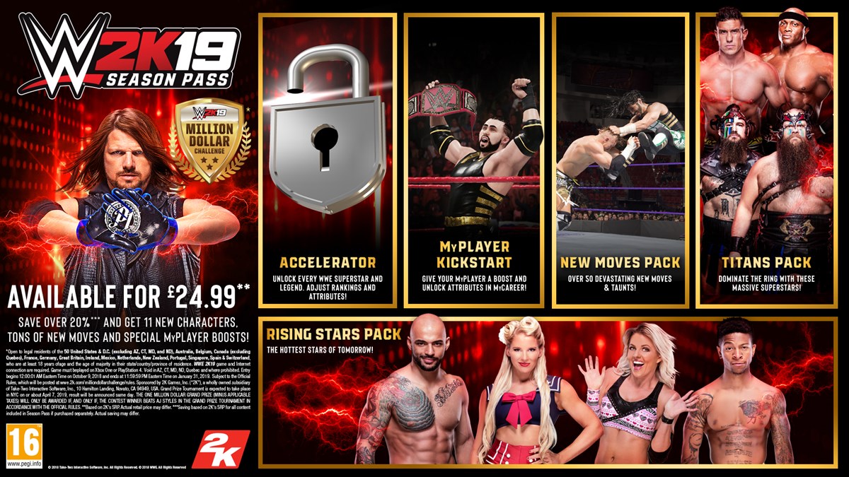 WWE2K19 SEASON PASS INFOGRAPHIC (PEGI)