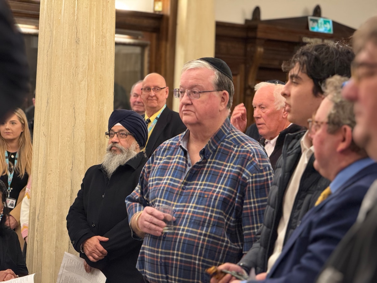 Religious leaders, staff and guests at Lancashire County Council came together to mark Chanukah