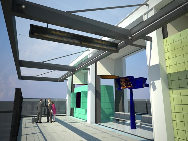 East Croydon _2: Artist's impressions of the proposed new footbridge at East Croydon station