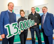 Forestry sector celebrates 13,000 ha approvals: Stuart Goodall, CEO Confor, Rural Affairs Secretary Mairi Gougeon, Alistair Seaman, Director Woodland Trust Scotland, Paul Lowe Interim CEO Scottish Forestry.