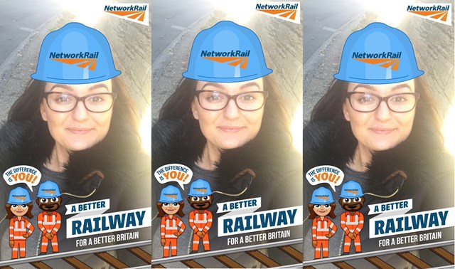 Network Rail embraces social channels as new Snapchat filter goes live: Hollie from Network Rail-2