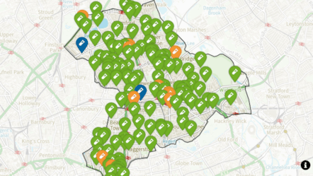 The new air quality map is available to view on Hackney Council's website
