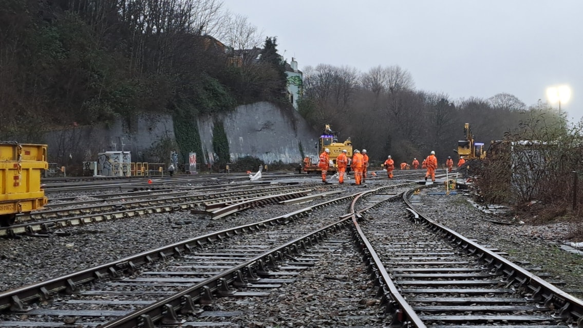 Autumn track work to affect trains between Bath, Bristol and Weston-super-Mare: Bristol West Junction refurbishment, Jan 2024