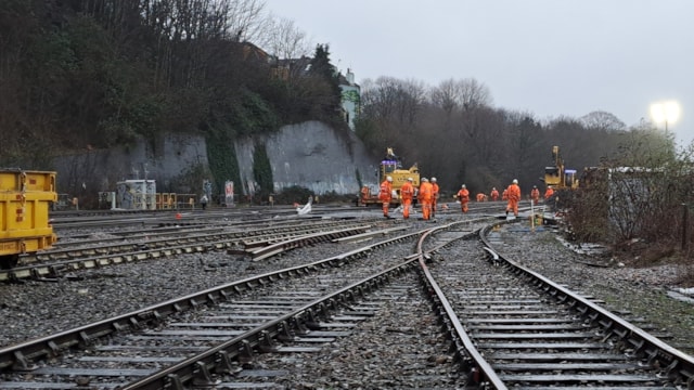 Autumn track work to affect trains between Bath, Bristol and Weston-super-Mare: Bristol West Junction refurbishment, Jan 2024