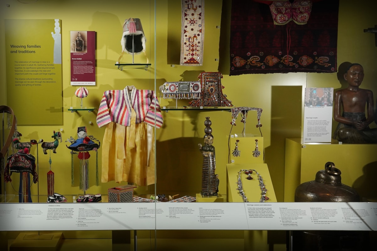 Mary Davidson Smith's, 104, childhood outfit on display. Photo © Stewart Attwood