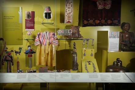 Mary Davidson Smith's, 104, childhood outfit on display. Photo © Stewart Attwood