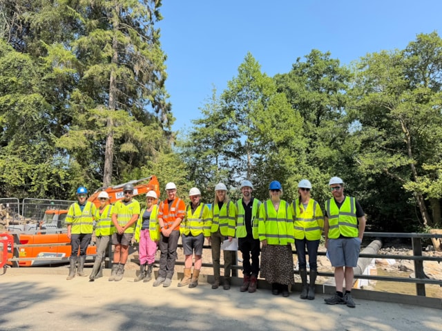 Upper Wye Catchment Project Restoration Team & Powys CC at Cammarch