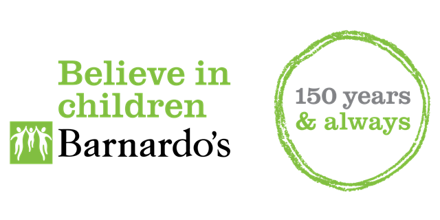 Network Rail offers young people jobs support through Barnardo's partnership: Barnardo's logo 150th stamp colour-2