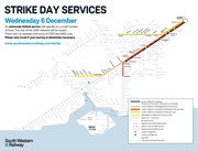 SWR ASLEF Strike Network Map Wed 6 Dec 2023: SWR ASLEF Strike Network Map Wed 6 Dec 2023
