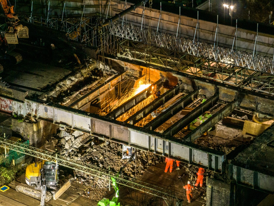 Working on Nazeing New Road bridge 1