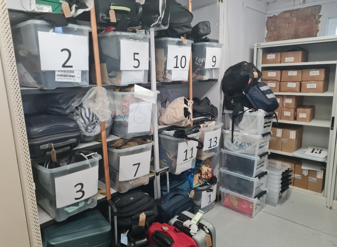 Lost property is stored for three months