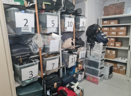Lost property is stored for three months