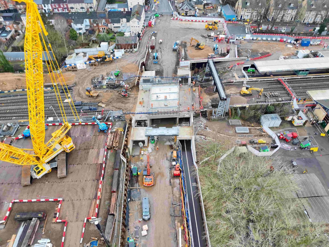 Drone Thursday 5 February 2 of 3 bridge spans installed DJI 20260205115631 0004 W