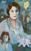 Janet Sainsbury, Ghosts and Lilies, 2025 oil on canvas 97 x 60cm: Janet Sainsbury, Ghosts and Lilies, 2025 oil on canvas 97 x 60cm