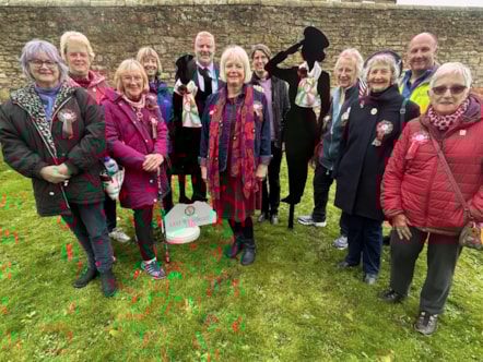 Sedgley Townsguild members with Cllr Corfield and Rev Cooksey