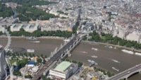 Charing Cross and Waterloo East stations to close for 22 days this summer for major track upgrades but routes into London will remain open: Aerial shot of Charing Cross station cropped