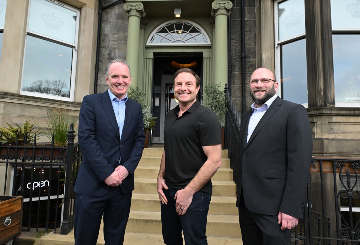 Pic 2 - (l-r) Scottish Enterprise Chief Executive Adrian Gillespie, Launchpad Build CFO Jon Quick and UK Head of Software Tim Chamberlain