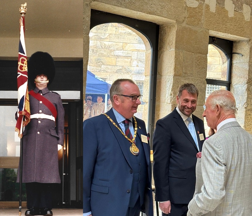 Alf Clempson guarding Royal Palace and later meeting The King